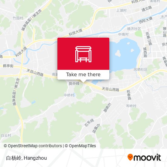 白杨岭 map