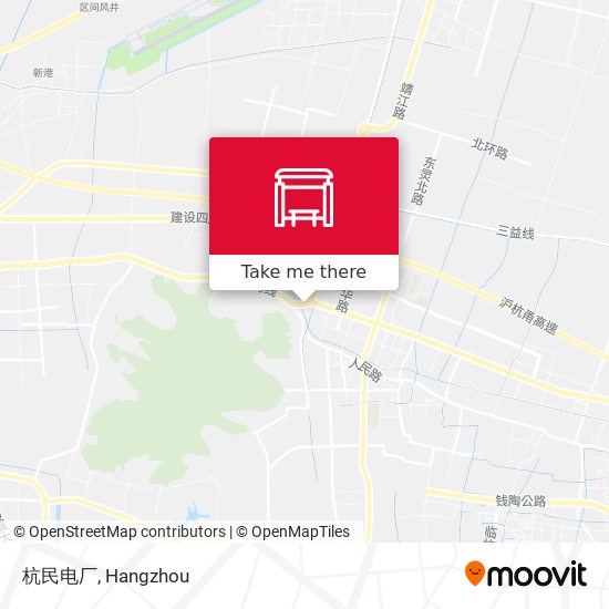杭民电厂 map