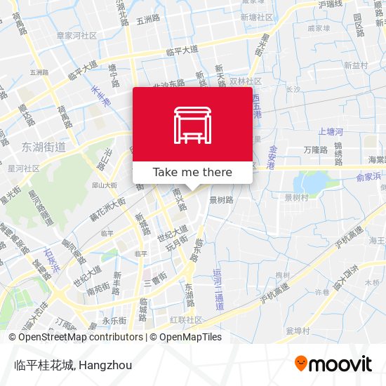 临平桂花城 map