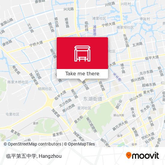 临平第五中学 map