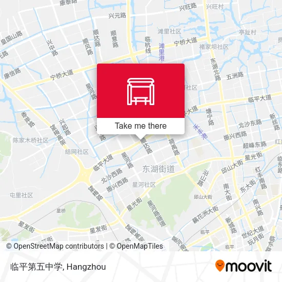 临平第五中学 map