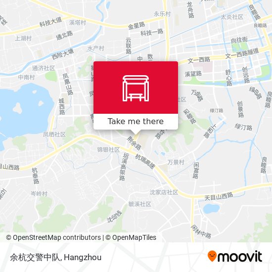 余杭交警中队 map