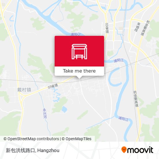 新包洪线路口 map