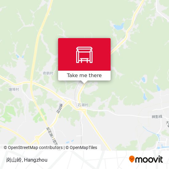 岗山岭 map