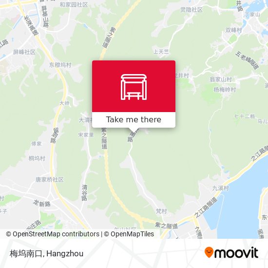 梅坞南口 map