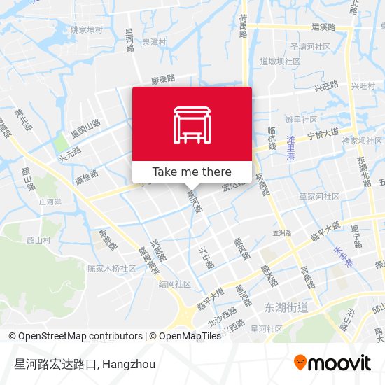 星河路宏达路口 map