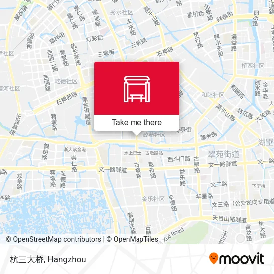 杭三大桥 map