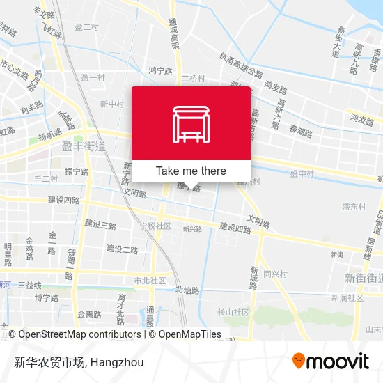 新华农贸市场 map