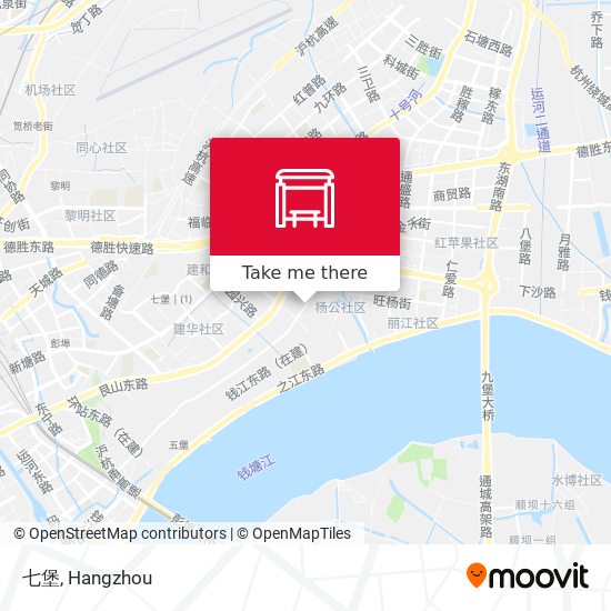 七堡 map