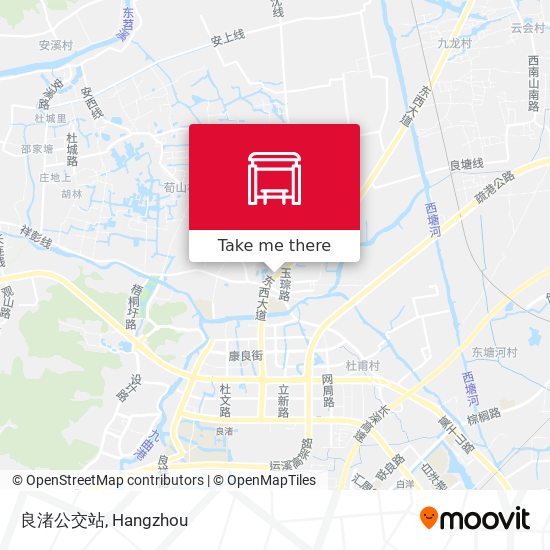 良渚公交站 map