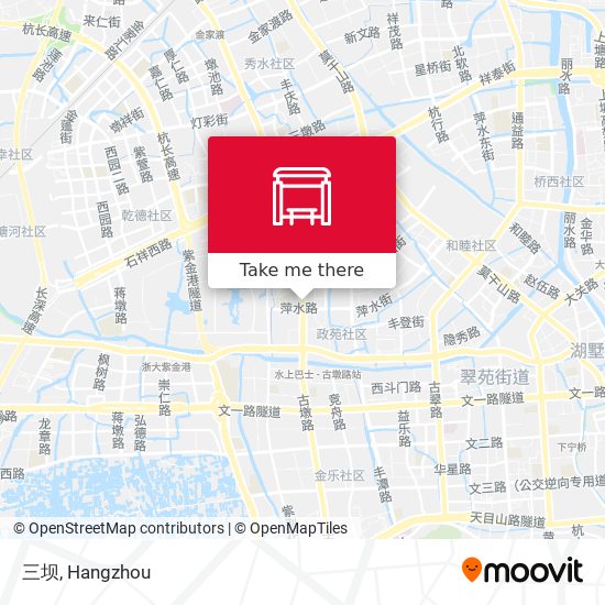 三坝 map