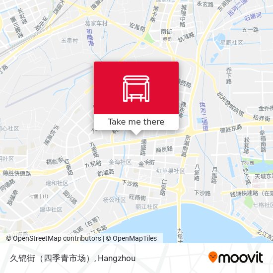 久锦街（四季青市场） map