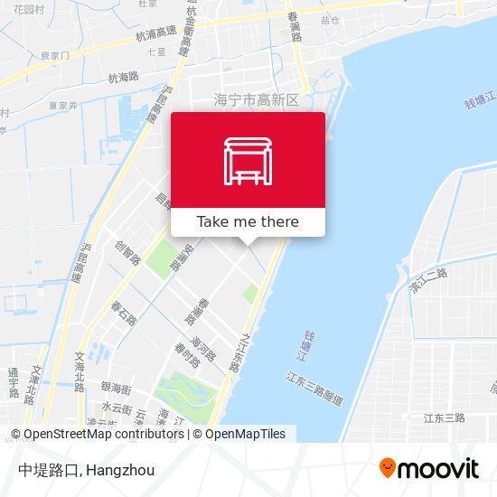 中堤路口 map