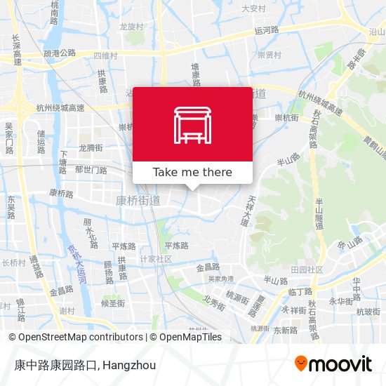 康中路康园路口 map