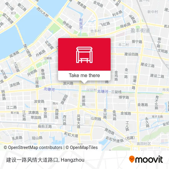 建设一路风情大道路口 map