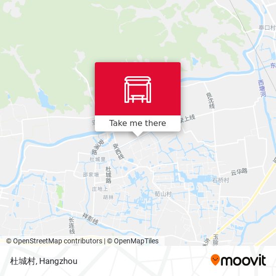 杜城村 map