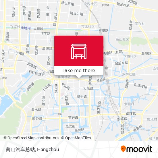 萧山汽车总站 map