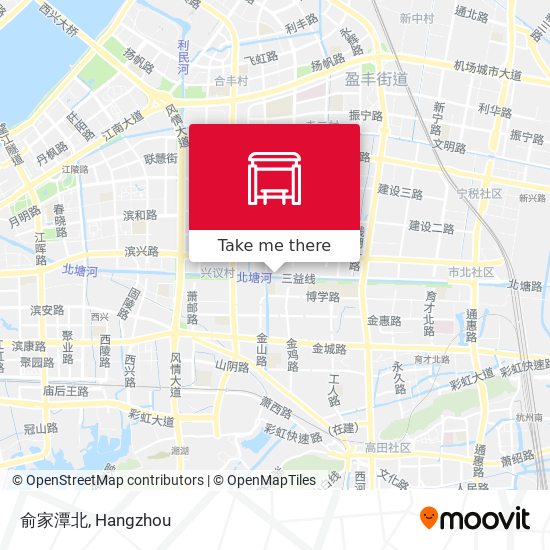 俞家潭北 map