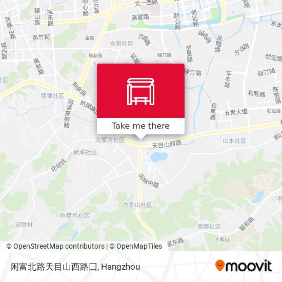 闲富北路天目山西路囗 map