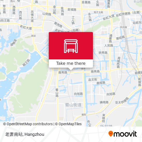 老萧南站 map