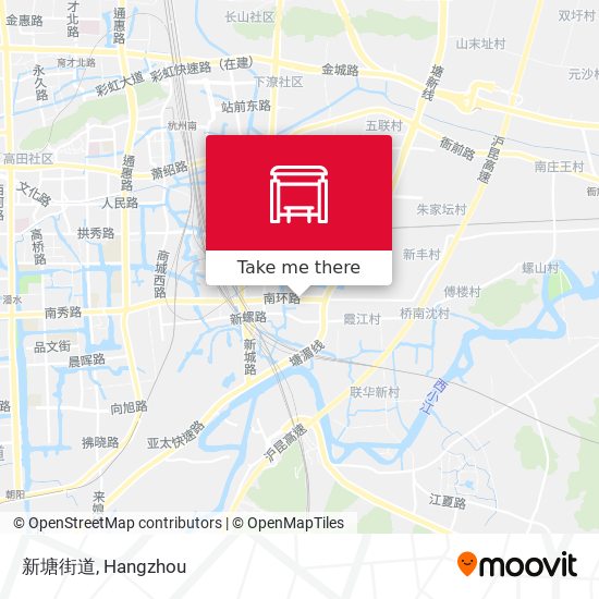 新塘街道 map