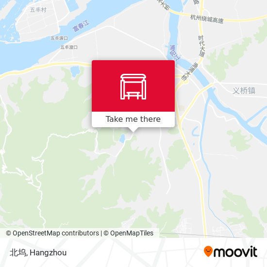 北坞 map