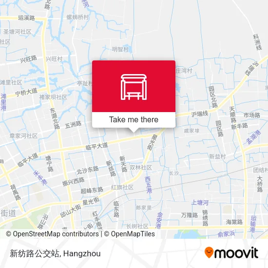 新纺路公交站 map