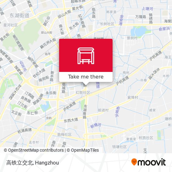 高铁立交北 map