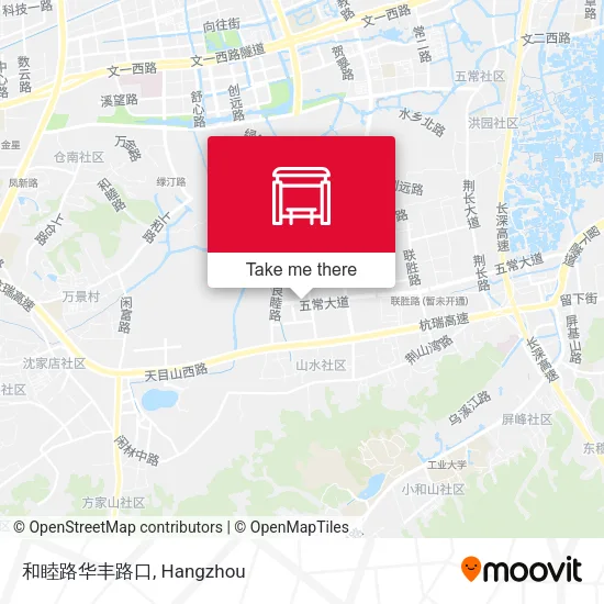 和睦路华丰路口 map