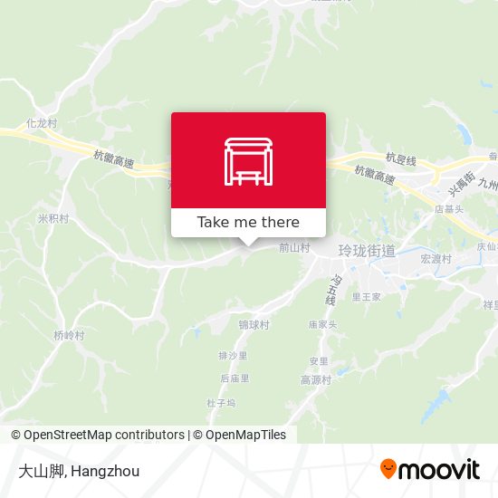 大山脚 map