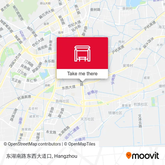 东湖南路东西大道口 map