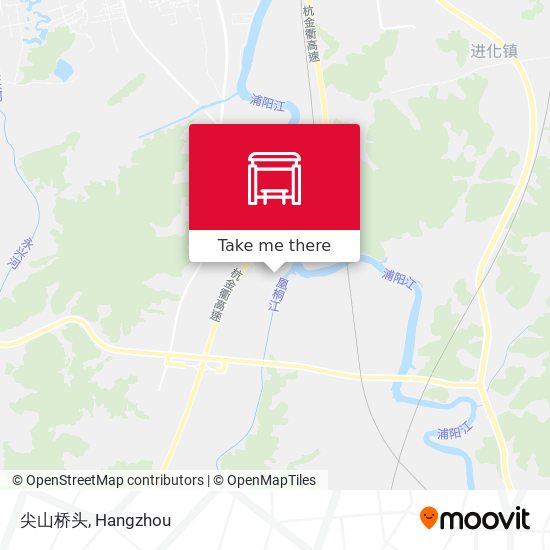 尖山桥头 map