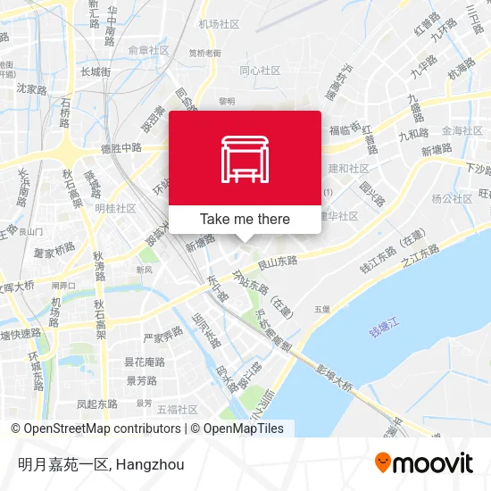明月嘉苑一区 map