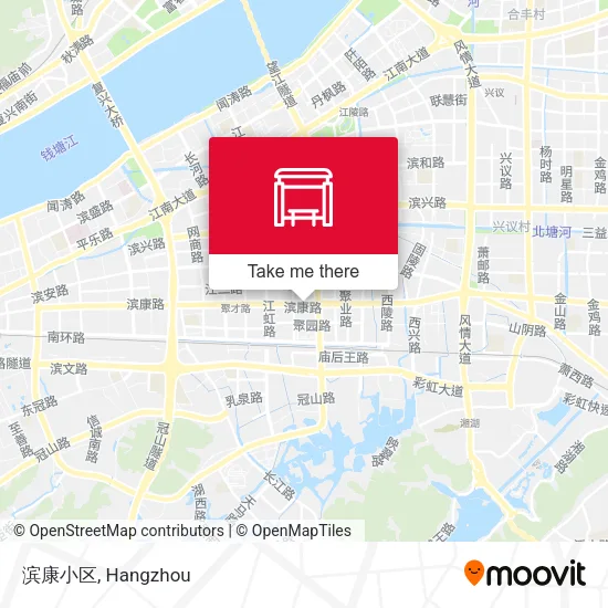 滨康小区 map