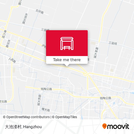 大池溇村 map