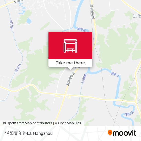 浦阳青年路口 map