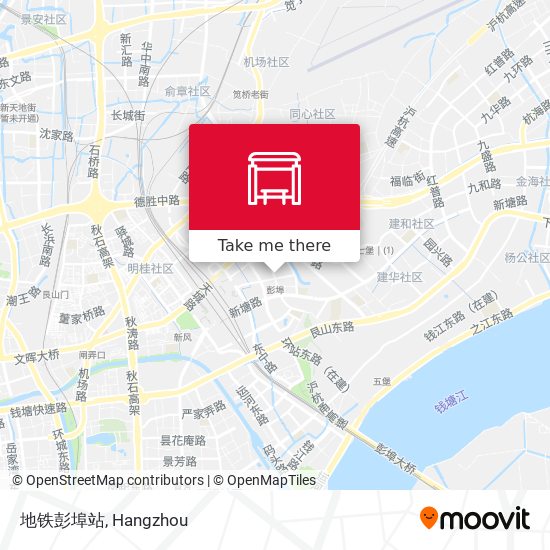 地铁彭埠站 map