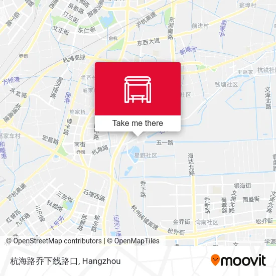 杭海路乔下线路口 map