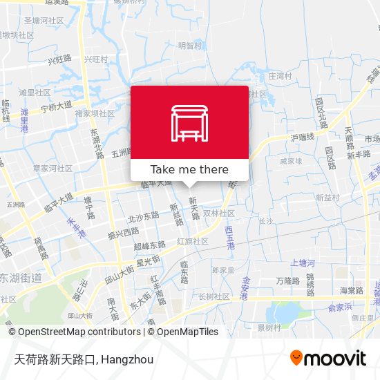 天荷路新天路口 map