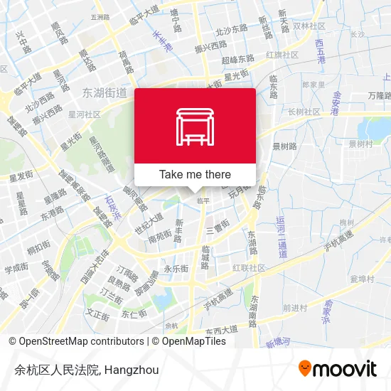 余杭区人民法院 map