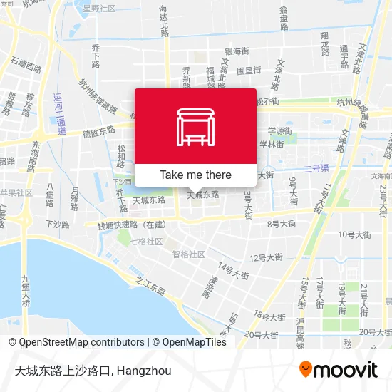天城东路上沙路口 map