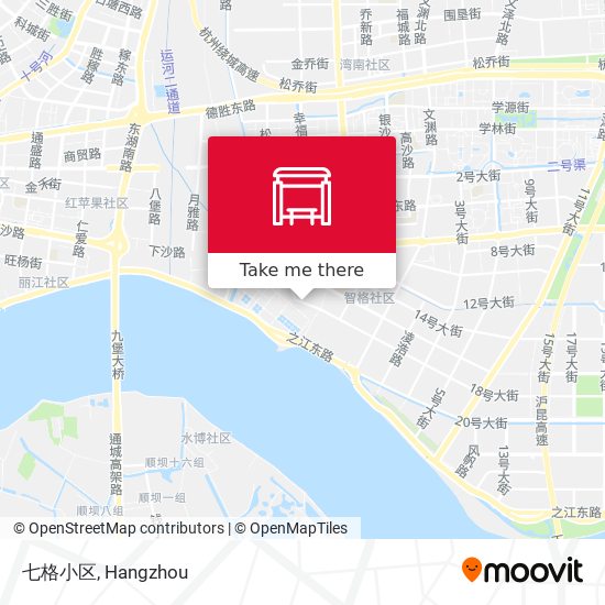 七格小区 map