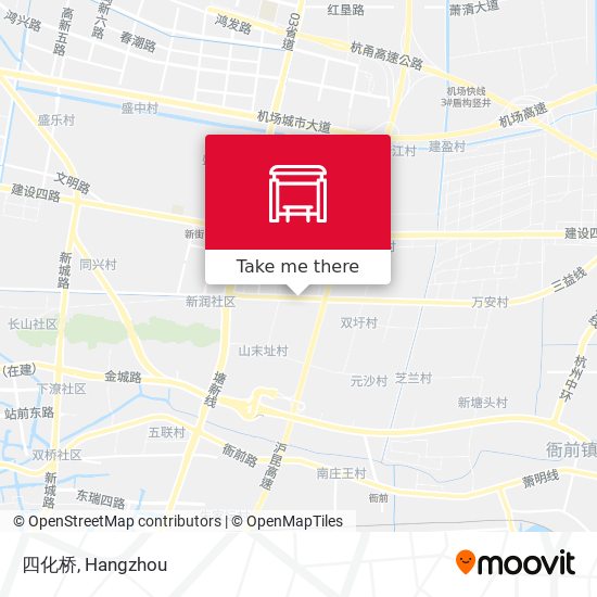 四化桥 map