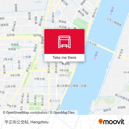 学正街公交站 map