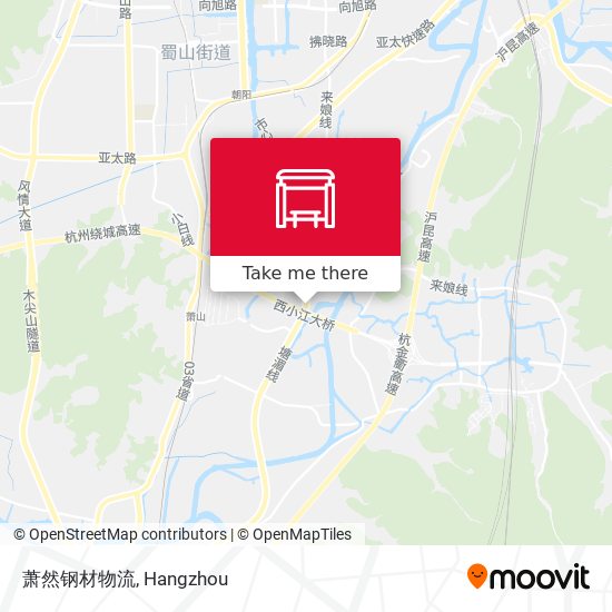 萧然钢材物流 map