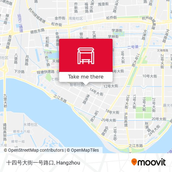 十四号大街一号路口 map