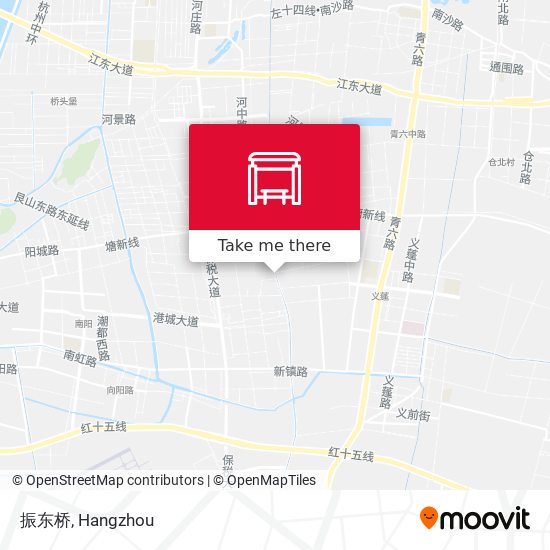 振东桥 map