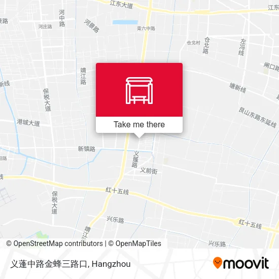 义蓬中路金蜂三路口 map