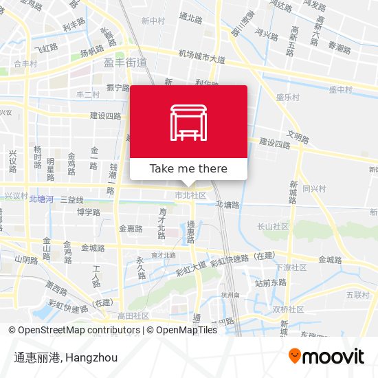通惠丽港 map
