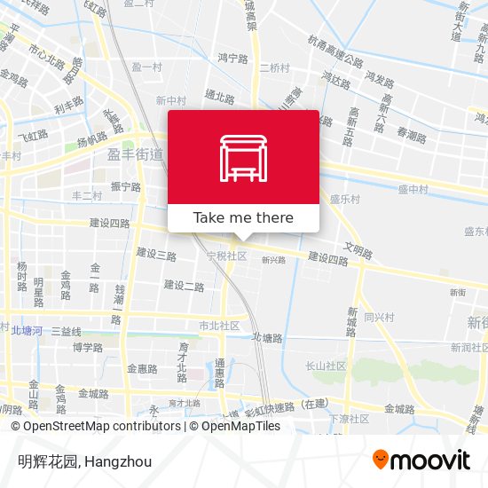 明辉花园 map